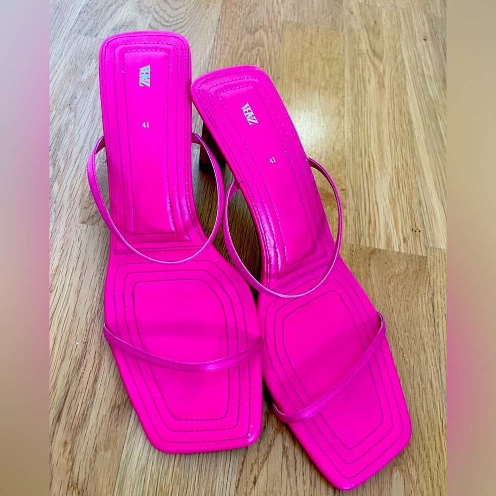 Zara Pink Sandal Heels